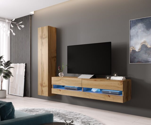 Cama Full cabinet VIGO '180' 180/40/30 wotan oak - imagine 4
