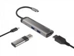 NATEC Fowler Slim Wired USB 3.2 Gen 1 (3.1 Gen 1) Type-C Black  Chrome - imagine 3