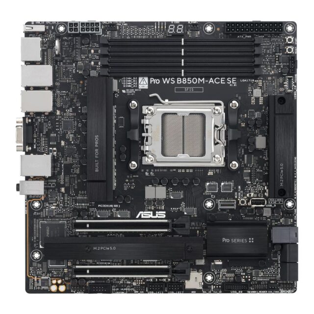 Asus PRO WS B850M-ACE SE AM5 AMD motherboard - imagine 2
