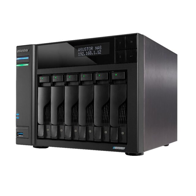 Asustor LOCKERSTOR 6 NAS Desktop Intel® Celeron® N5105 8 GB DDR4 HDD ADM Black - imagine 5