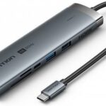 Stacja dokująca USB-C 9w1 Vention 4K 60Hz 100W PD 0.15m