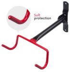 Maclean Bicycle Bike Stand Wall Mount Holder Garage Steel Storage Hook 30kg - imagine 5