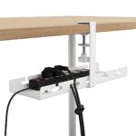 Maclean under-desk cable organizer  max. load 5kg  white  MC-105 W - imagine 8