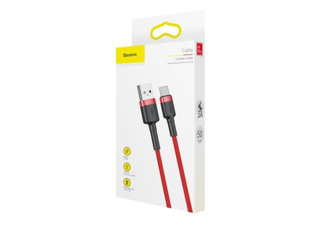 Baseus Cafule USB cable USB 2.0 0.5 m USB A USB C Red - imagine 7