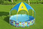 Bestway Steel Pro 2.44m x 51cm Splash-in-shade Play Pool  Orange/Yellow - imagine 6