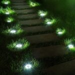 Maclean MCE318 LED Solar Pathway Lights with Ground Spike 12 LED SMD Neutral White 4000K 0.7 W Solar Lamp for Outdoor Path Light Garden Lights IP44 - imagine 7