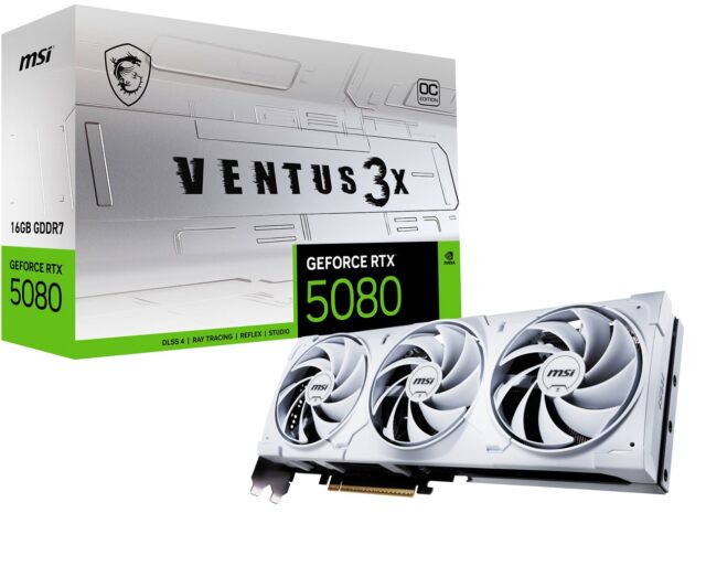 MSI VENTUS GEFORCE RTX 5080 16G 3X OC WHITE graphics card NVIDIA 16 GB GDDR7 - imagine 9