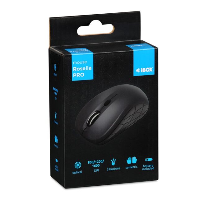 iBOX i009W Rosella wireless optical mouse  black - imagine 3