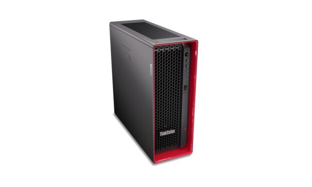 Lenovo ThinkStation P5 Intel Xeon W w3-2435 32 GB DDR5-SDRAM 1 TB SSD Windows 11 Pro for Workstations Tower Workstation Black  Red - imagine 5