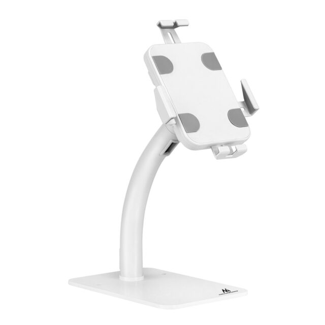 Maclean MC-468W Universal Tablet Stand Holder Lockable 7.9  - 11  Table or Wall Mounting Public Display Kiosk Sturdy Anti-Theft - imagine 3