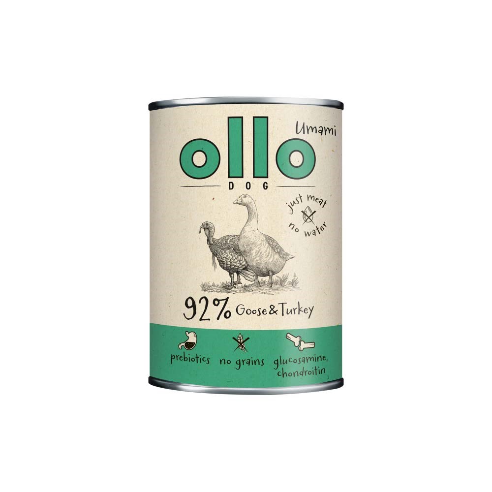 cps-0be692ec825e51b40c0d77e1ef8bca11-2026-01-18-23-35-34 OLLO Umami Goose and turkey - wet dog food - 850g - imagine 1