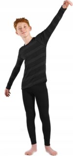 Odlo Set long ACTIVE WARM ECO SET children's underwear set  size 92cm  black and grey