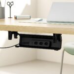Maclean under-desk cable/extension organizer  max. load 5kg  black  MC-106 B