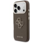 Case Guess FW Resin Logo for iPhone 17    Pro Max brown - imagine 2