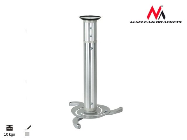 Silver ceiling mount for projectors from 80 mm to 980 mm - imagine 3