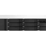 QNAP TS-864EU-RP-8G NAS/storage server Rack (2U) Ethernet LAN Black