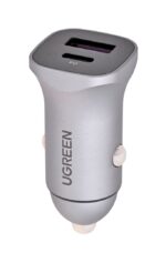 Ugreen USB Type-C / USB 24W Power Delivery Quick Charge car charger  grey (30780)
