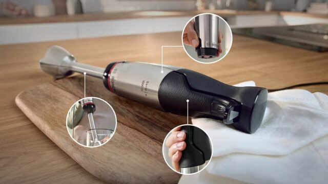 Bosch Serie 6 MSM6M621 blender 0.5 L Immersion blender 1000 W Black  Stainless steel - imagine 4