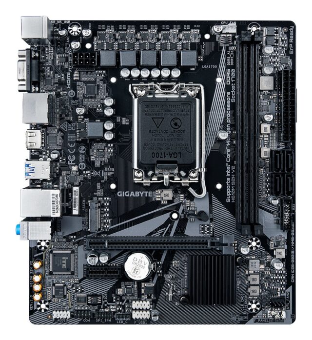 GIGABYTE H610M S2H V2 Motherboard - Supports Intel Core 14th CPUs  4+1+1 Hybrid Phases Digital VRM  up to 5600MHz DDR5  1xPCIe 3.0 M.2  GbE LAN  USB 3.2 Gen 1 - imagine 2