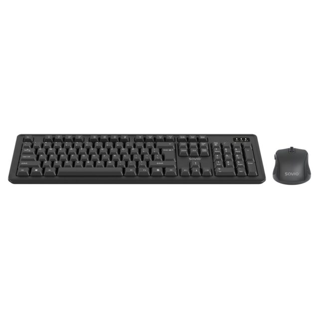 Savio KB-03 keyboard Mouse included Home/Office USB QWERTY US English Black - imagine 3