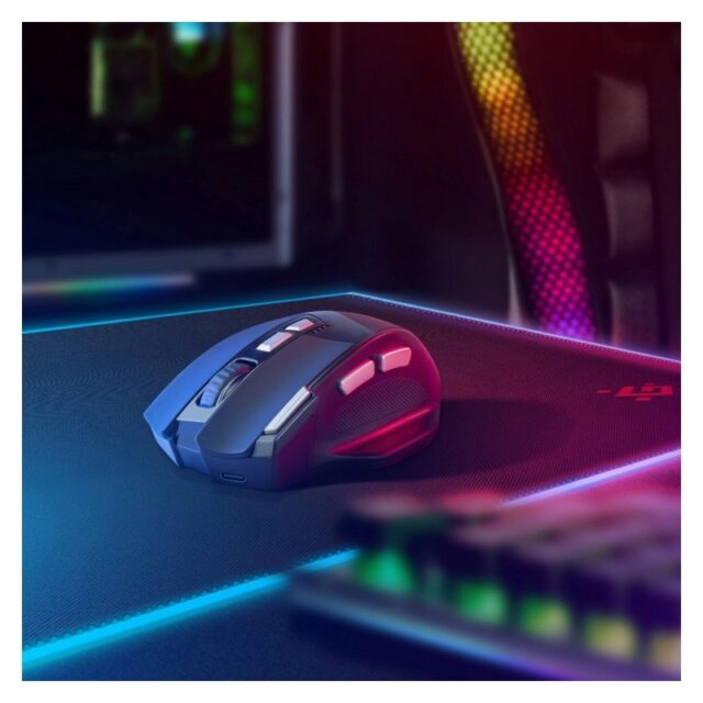 MOUSE DEFENDER GM-885 KNIGHT RF WIRELESS 3200dpi 8P BLACK - imagine 8