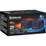 PC Speakers 2.0 DEFENDER J3 2.0 6W LED USB black - imagine 8