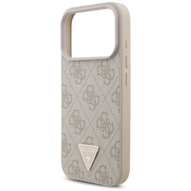 Case Guess 4G Strap Triangle Logo        MagSafe for iPhone 17 Pro pink - imagine 6