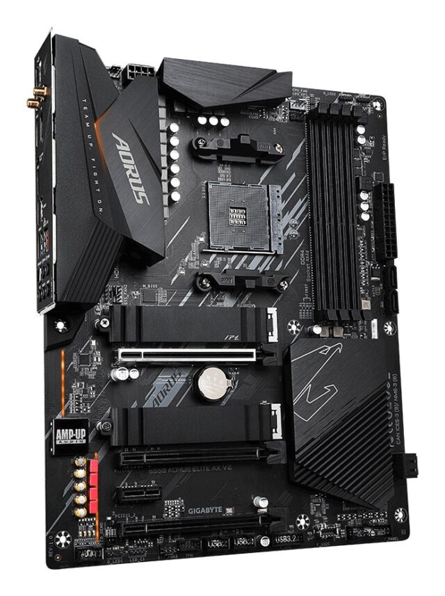 GIGABYTE B550 AORUS ELITE AX V2 Motherboard - AMD Ryzen 5000 CPUs  12+2 Phases VRM  up to 4733MHz DDR4  1xPCIe 4.0 + 1xPCIe 3.0 M.2  Wi-Fi 6E  2.5GbE LAN  USB 3.2 Gen 2 - imagine 2