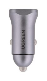 Ugreen USB Type-C / USB 24W Power Delivery Quick Charge car charger  grey (30780) - imagine 4