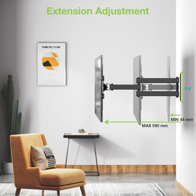 Techly 23-55 Universal LCD TV Wall Mount Bracket Black  ICA-PLB 136M - imagine 6