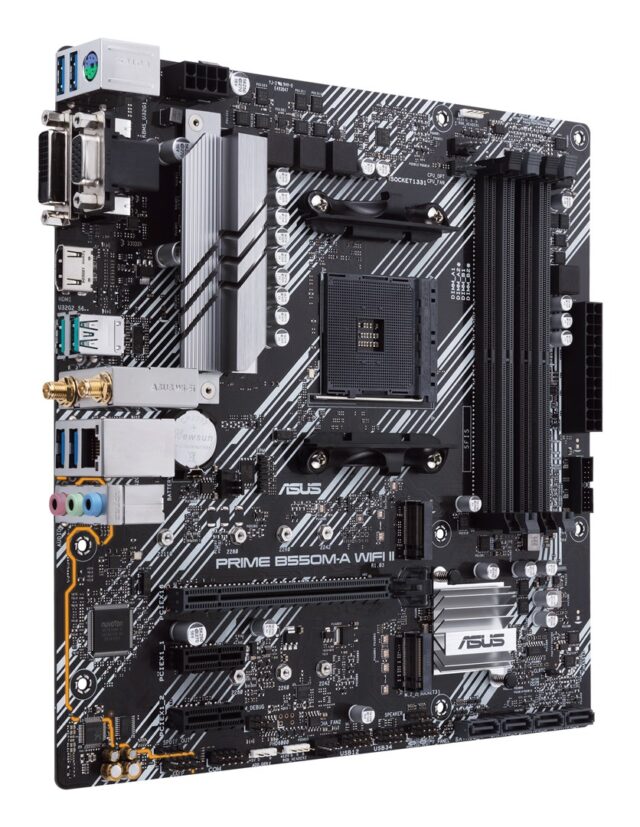 ASUS PRIME B550M-A WIFI II AMD B550 Socket AM4 micro ATX - imagine 3