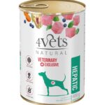 4VETS Natural Hepatic Dog  - wet dog food -  400 g