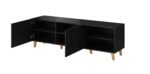 Cama RTV cabinet PAFOS 150x42x52 Black matt - imagine 8