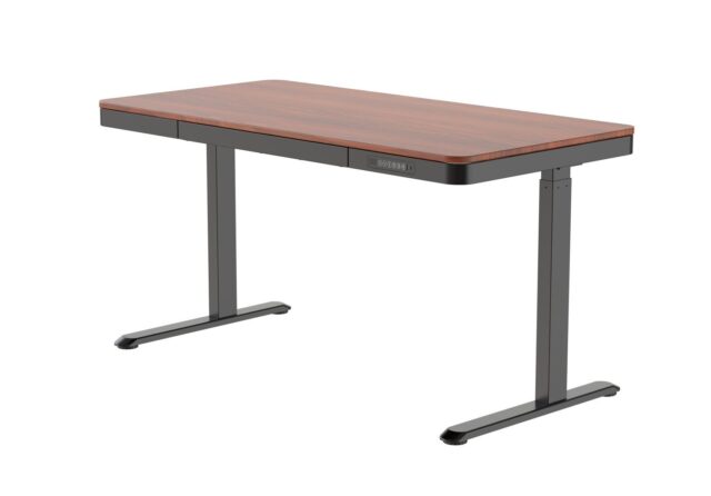 Activejet desk with electric height adjustment 140x70 ET119W-C black/walnut - imagine 3