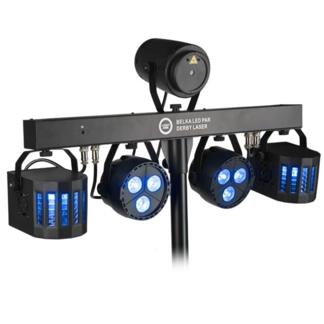 LIGHT4ME Belka LED Par Derby Laser - lighting kit - imagine 7