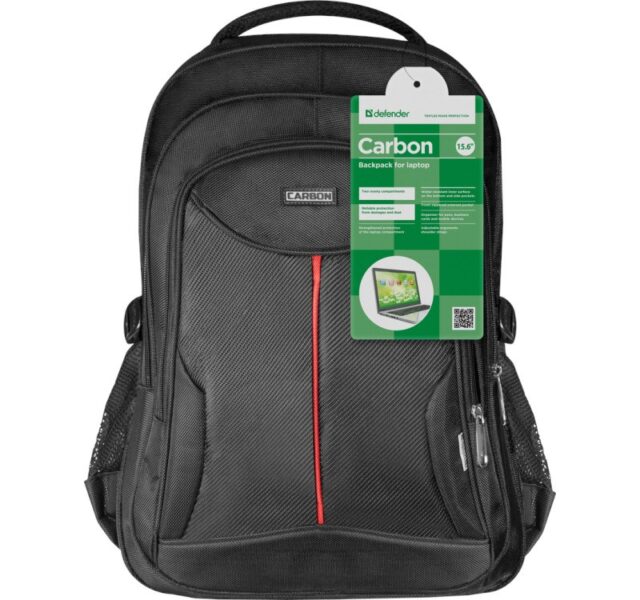 Backpack Defender CARBON 15.6  black - imagine 4