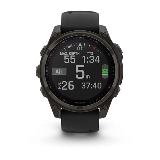 Garmin fenix 8 3.3 cm (1.3 ) 51 mm Digital 260 x 260 pixels Touchscreen Titanium Wi-Fi GPS (satellite) - imagine 8