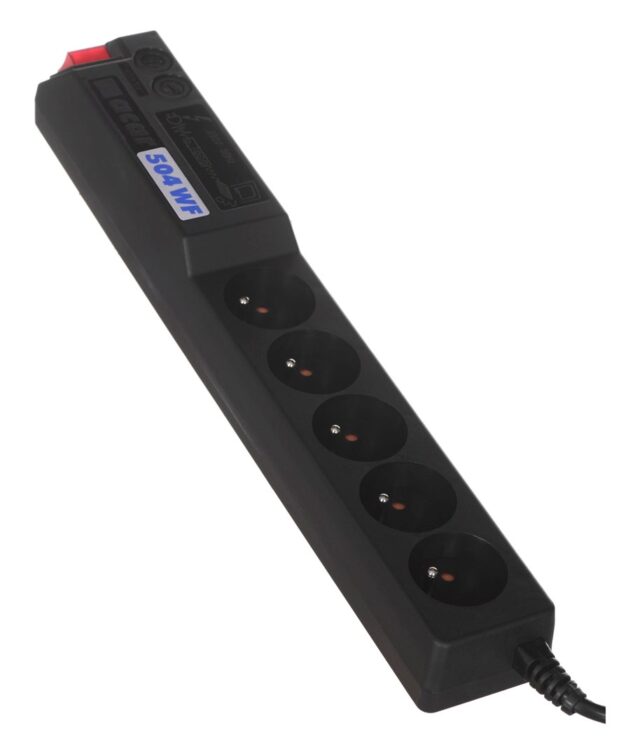 Atrack 19'' Panel 5x220V ACAR A-504  3m power cable Black - imagine 5