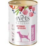 4VETS Natural Diabetes Dog  - wet dog food - 400 g