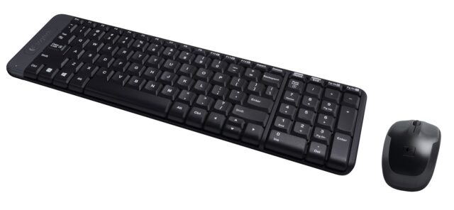 Logitech G MK220 keyboard RF Wireless QWERTY US International Black - imagine 2