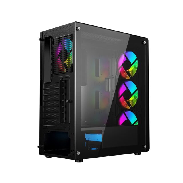 Gembird CCC-FC-400X Gaming ARGB computer case Fornax 400X  black - imagine 6