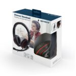 Gembird MHS-03-BKRD headphones/headset Wired Head-band Gaming Black  Red - imagine 2