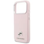 Case Karl Lagerfeld Karl & Choupette     Head Pins Saffiano MagSafe for iPhone 17 Pro pink - imagine 6