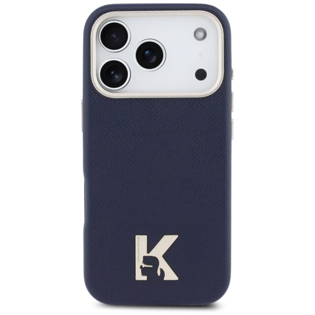 Case Karl Lagerfeld Karl Head Logo       MagSafe for iPhone 17 Pro Max blue - imagine 3