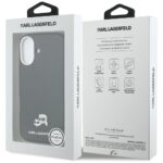 Case Karl Lagerfeld Karl & Choupette Head Pins Saffiano MagSafe for iPhone 17 black - imagine 8