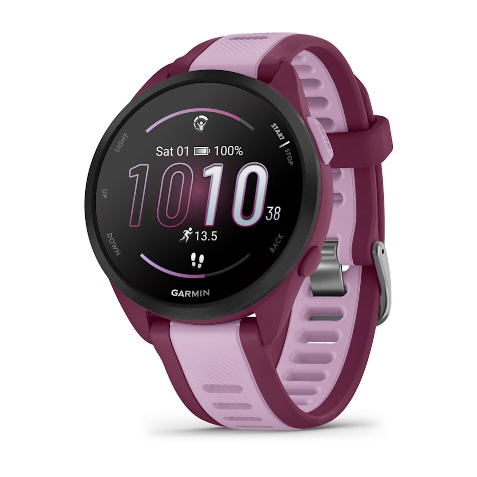 cps-0f3d7adc8954294995fbb14db1a3bc36-2026-01-18-02-58-17 Garmin Forerunner 165 Music 3.05 cm (1.2 ) AMOLED 43 mm Digital 390 x 390 pixels Touchscreen Purple GPS (satellite) - imagine 1