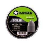 4.5 mm RANGER Diabolo Professional Solid semi-round shot 350 rounds. 1 15 g - imagine 3