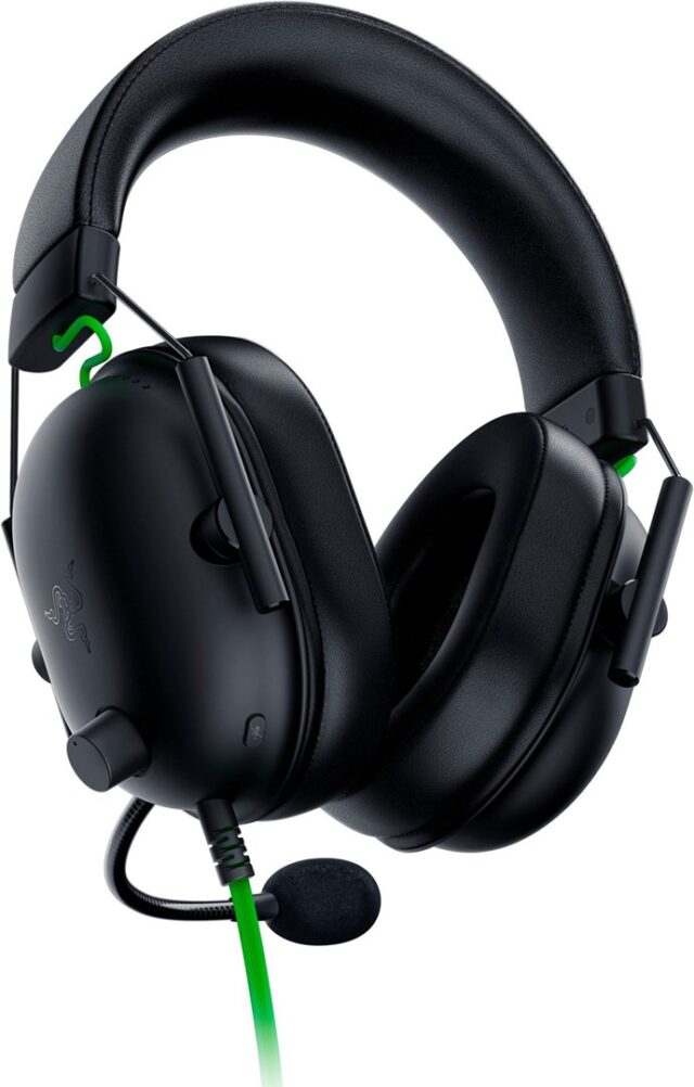 Razer Blackshark V2 X Headset Wired Head-band Gaming Black  Green - imagine 4