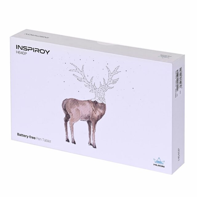 HUION H640P graphic tablet 5080 lpi 160 x 99 mm USB Black - imagine 5