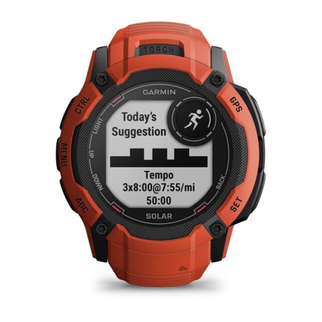 Garmin Instinct 2X Solar 2.79 cm (1.1 ) MIP 50 mm Digital 176 x 176 pixels Touchscreen Red GPS (satellite) - imagine 6